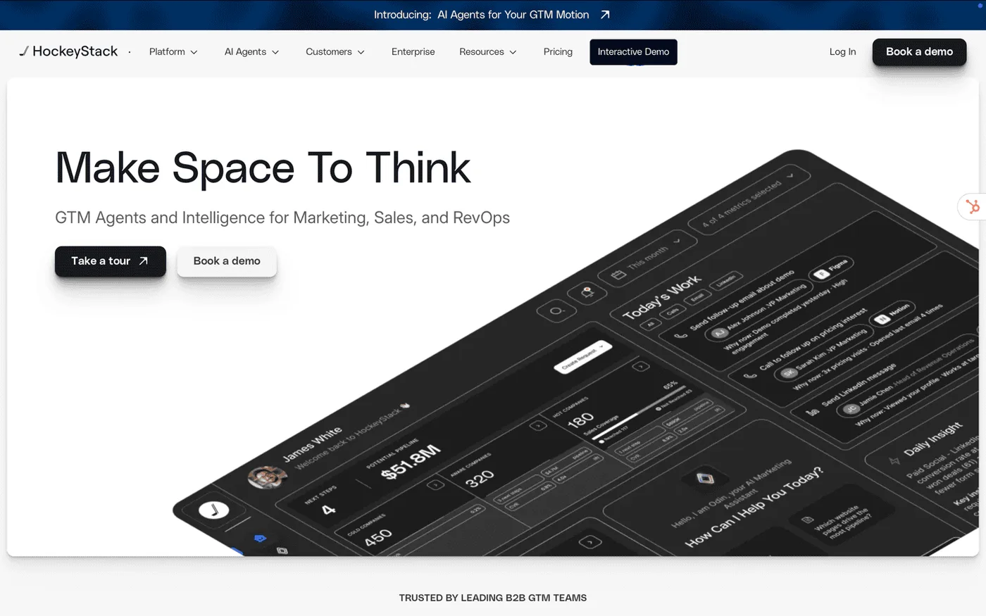 HockeyStack B2B GTM intelligence platform