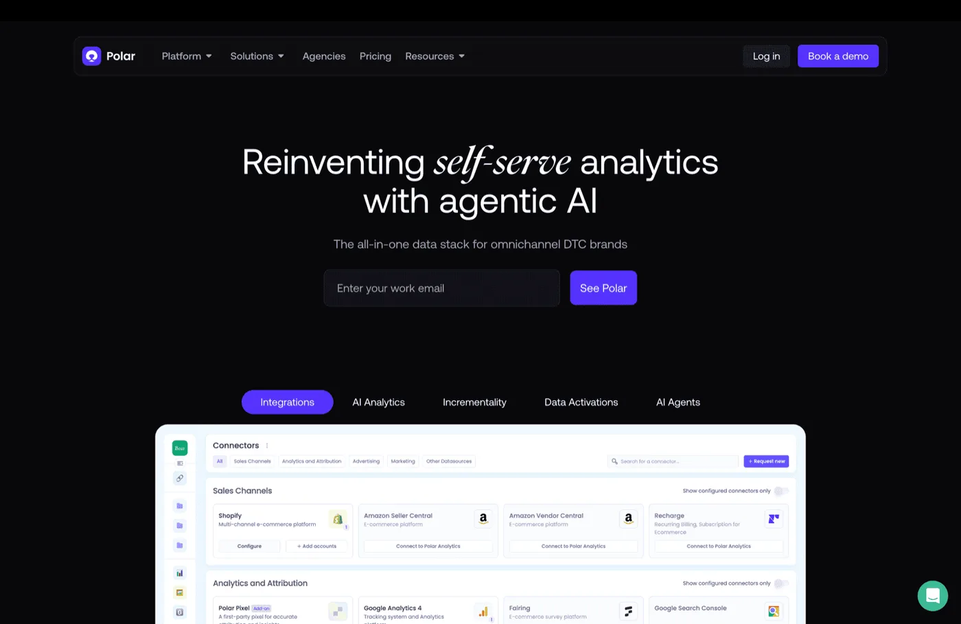 Polar Analytics ecommerce analytics platform