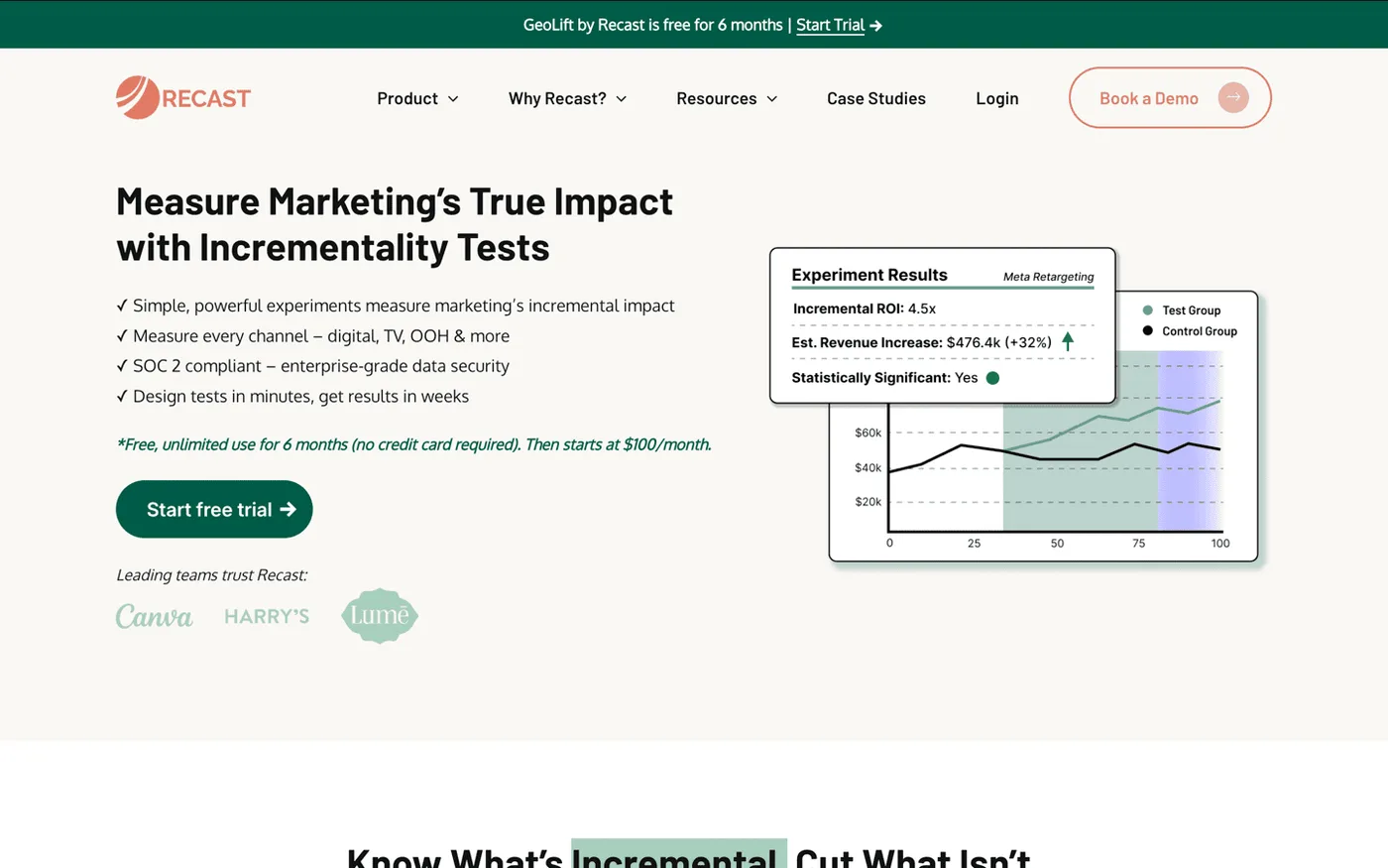 Recast Bayesian marketing mix modeling