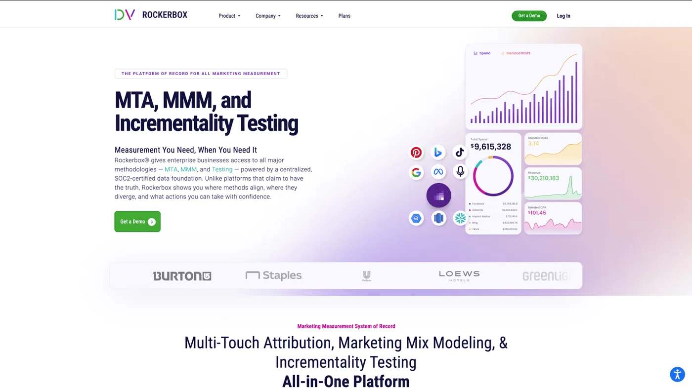 Rockerbox marketing measurement platform