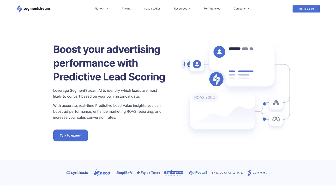 SegmentStream predictive lead scoring dashboard