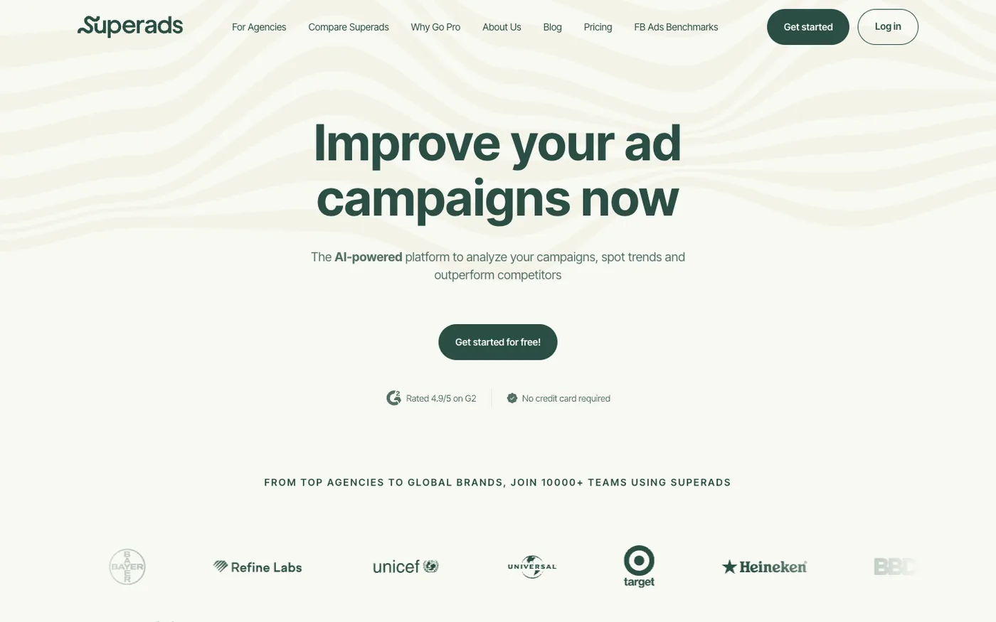 Superads.ai creative analytics platform