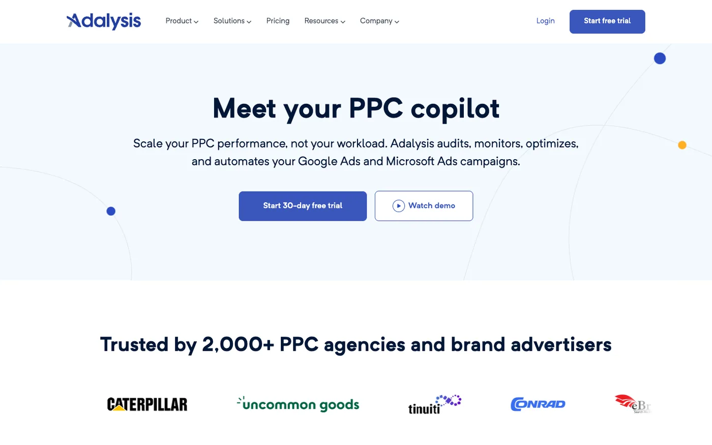 Adalysis PPC account auditing tool