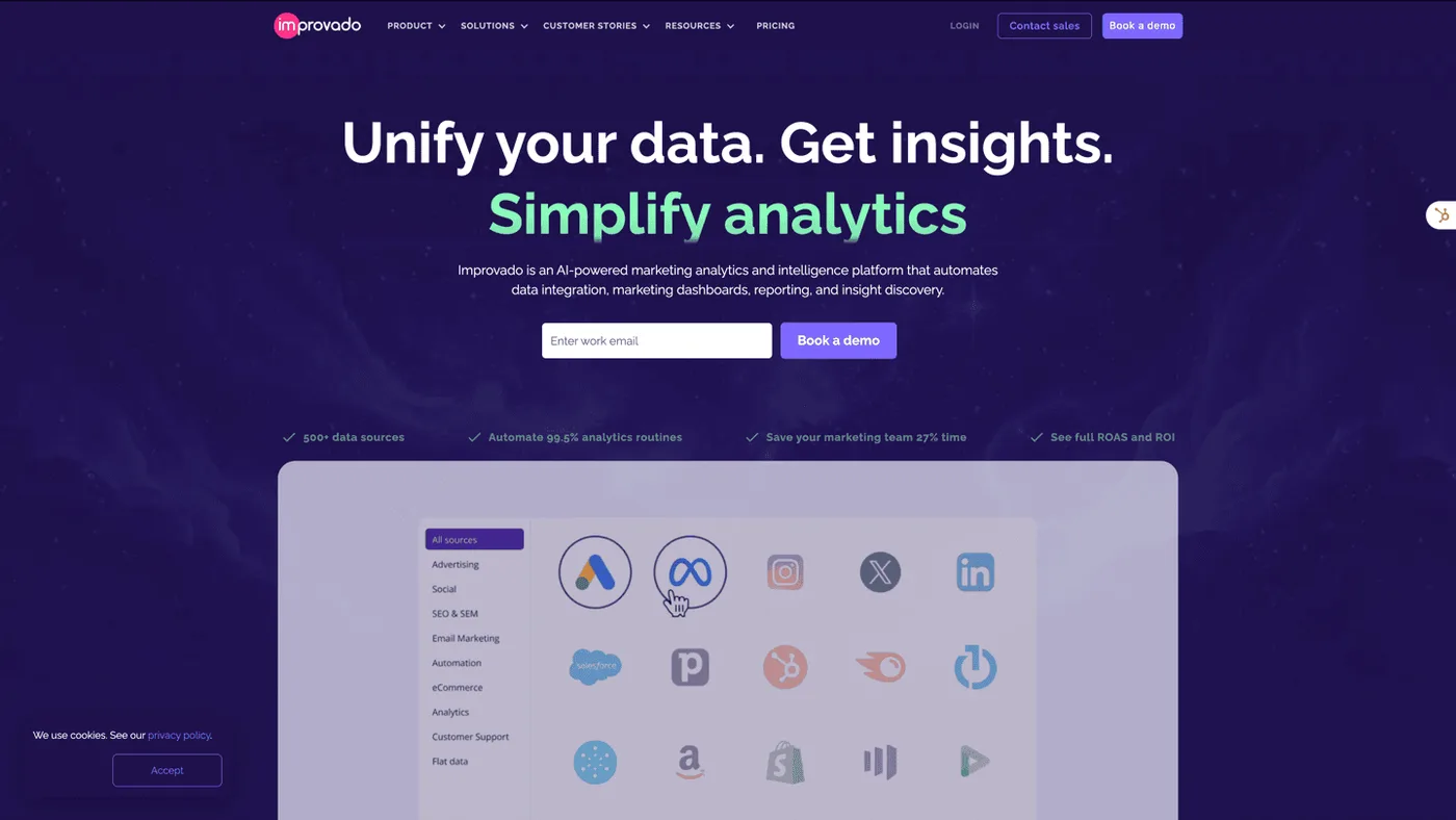 Improvado marketing data platform