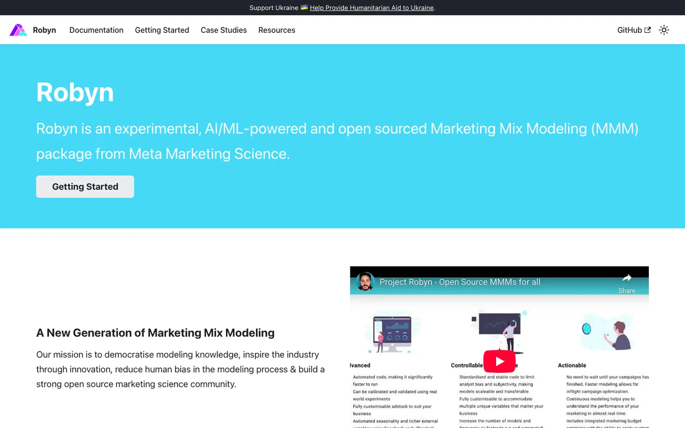 Meta Robyn MMM package