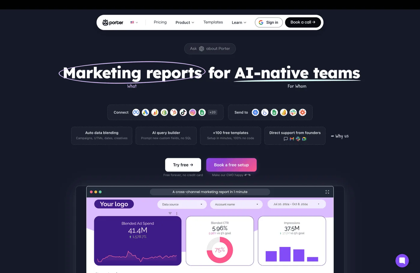 Porter Metrics data connector platform