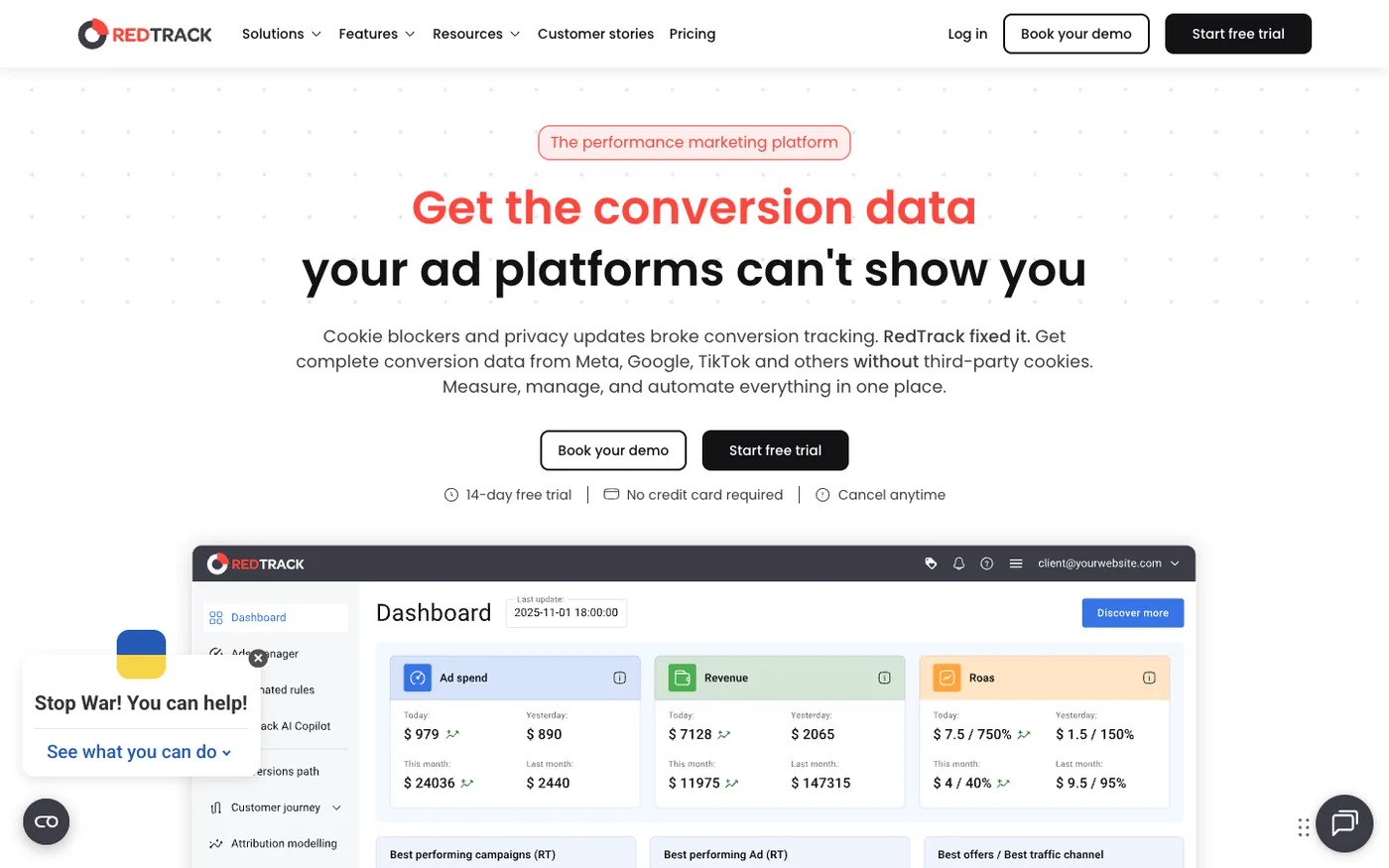 RedTrack tracking platform