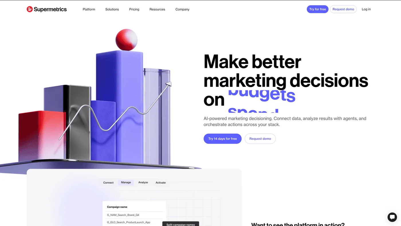 Supermetrics marketing data extraction platform