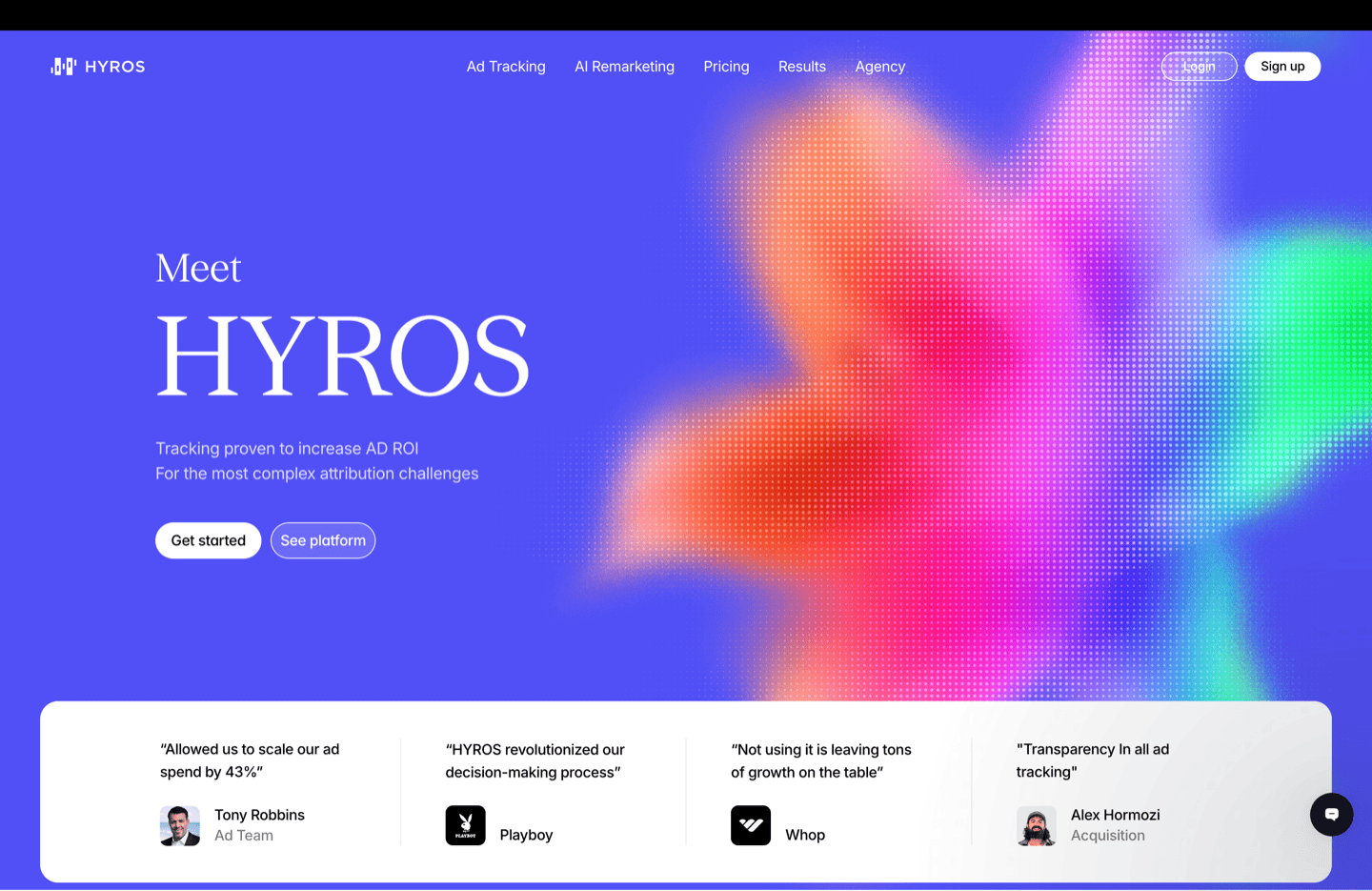 Hyros marketing platform
