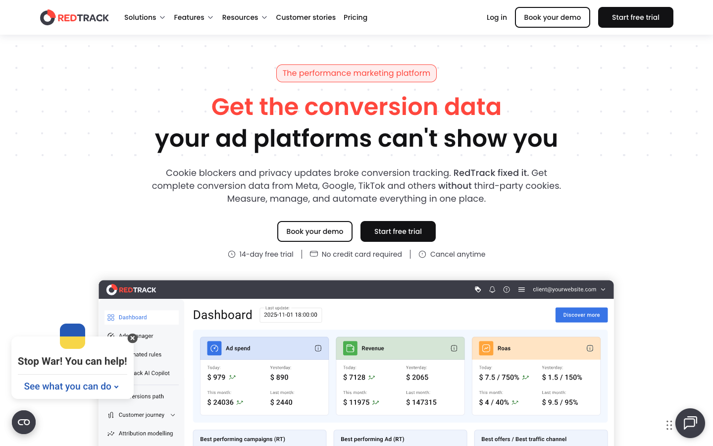 RedTrack tracking platform
