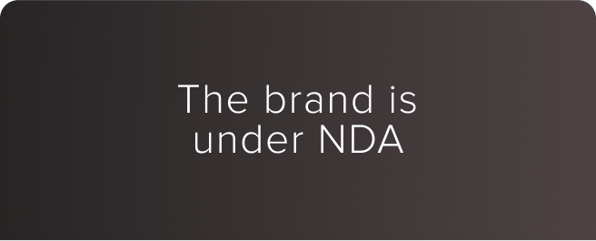 The brand is under NDA