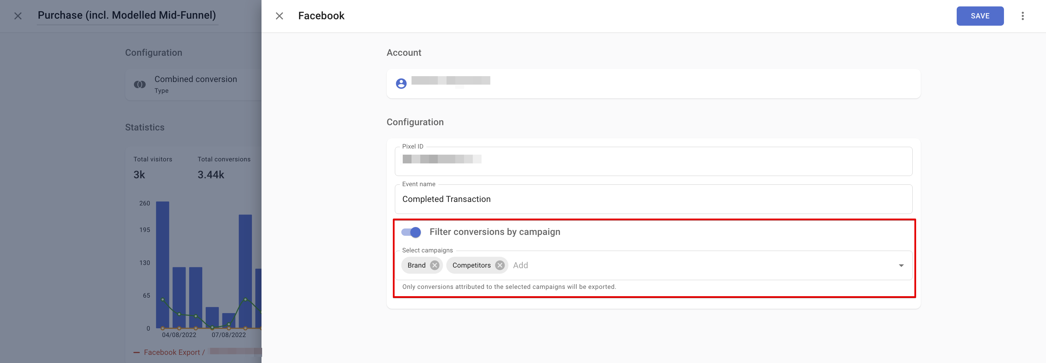Campaign filter in Conversion export