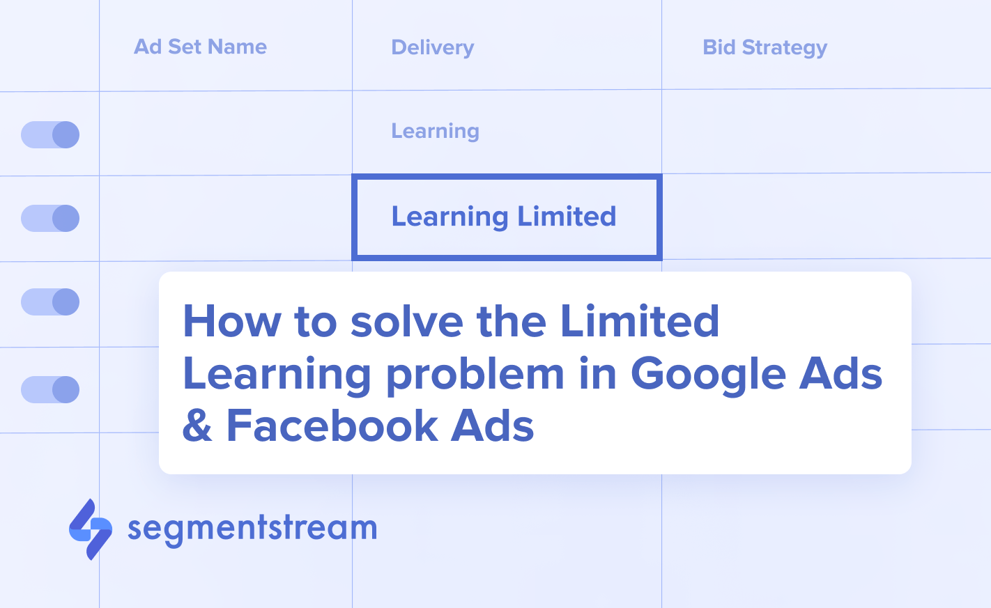 How to finally solve the Limited Learning problem in Facebook Ads and Google Ads