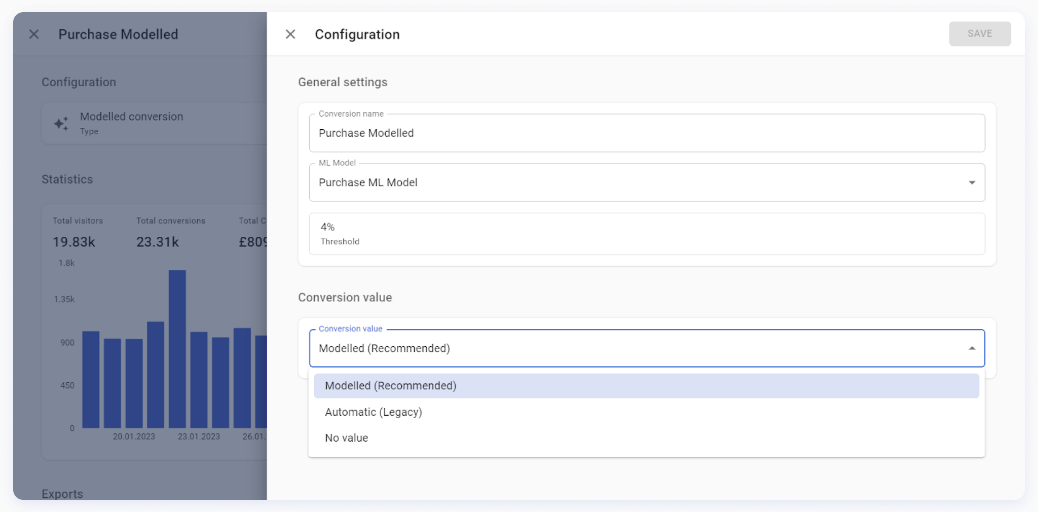 SegmentStream Product updates January 2023 - Conversion value prediction feature