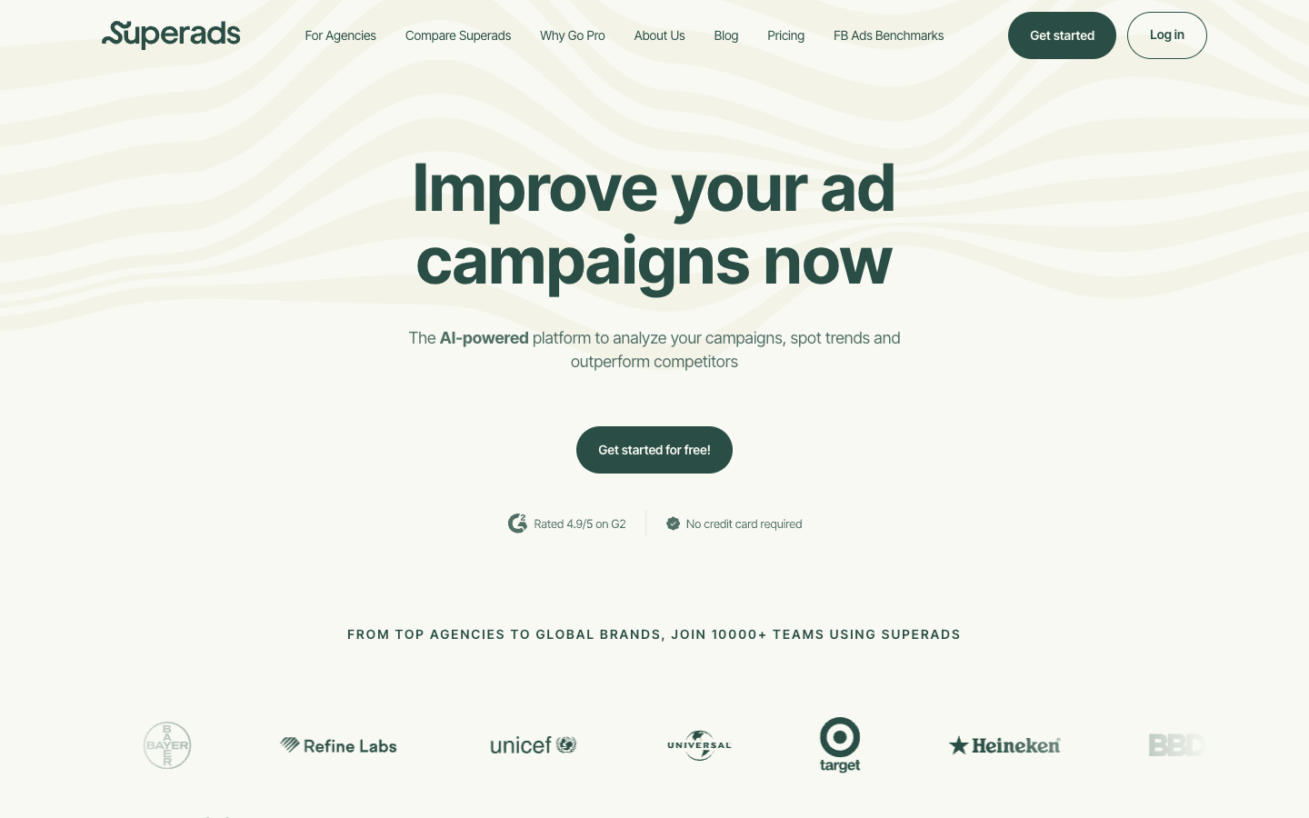 Superads.ai creative analytics platform