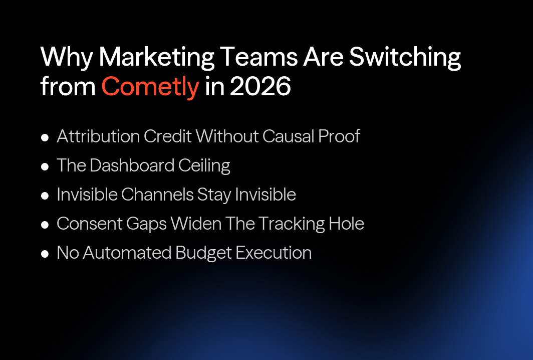 Why marketing teams are switching from Cometly in 2026