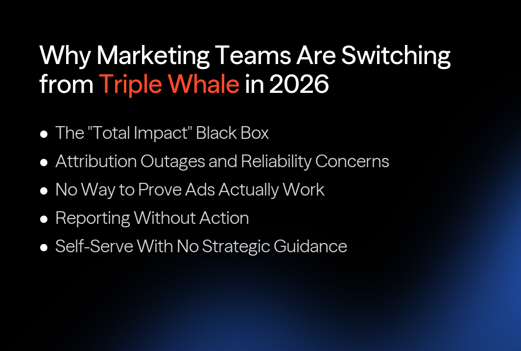 Why marketing teams are switching from Triple Whale in 2026